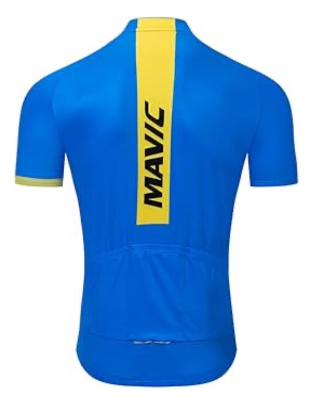 Mavic Men’s Short Sleeve Cycling Jersey Road Bike MTB Bicycle Blue Full Zip